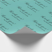 Gepersonaliseerde dank u geschenk wrapper cadeaupapier (Hoek)