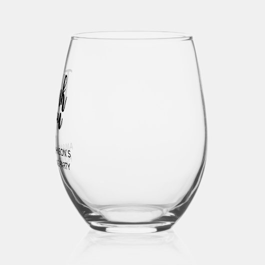 Gepersonaliseerde dank u Housewarming Party Favors Wijnglas Zonder Voet (Links)