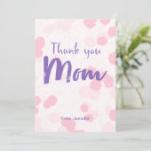 Gepersonaliseerde dank u Mam Moederdag Kaart (Staand voorkant)