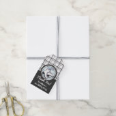 Gepersonaliseerde Dank u Moderne Tartan Schaatsen Cadeaulabel (Met Touw)