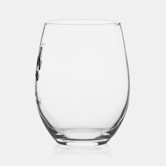 Gepersonaliseerde dank u Pensioenpartij gunsten Wijnglas Zonder Voet (Links)