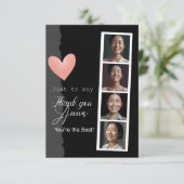 Gepersonaliseerde Dank u Plat Wenskaart Bedankkaart (Staand voorkant)