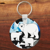 Gepersonaliseerde dank u Polar Beer Sleutelhanger (Voorkant)