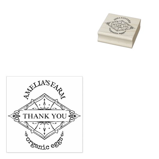 Gepersonaliseerde  dank u rubberstempel (Gestempeld)