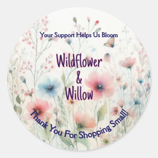 Gepersonaliseerde Dank u Sticker (Voorkant)