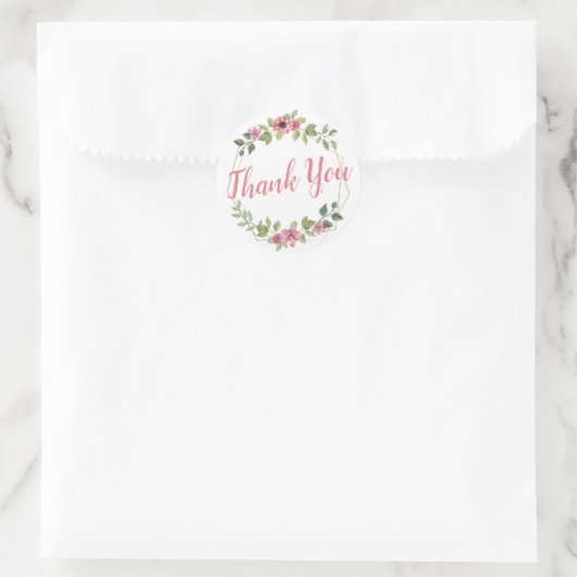 Gepersonaliseerde dank u Stickers (Tas)