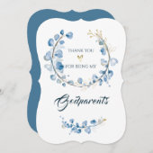 Gepersonaliseerde DANK U voor het zijn van mijn pe Kaart (Voorkant / Achterkant)