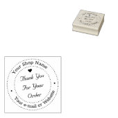 Gepersonaliseerde dank u voor uw bestelbedrijf rubberstempel (Gestempeld)
