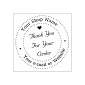 Gepersonaliseerde dank u voor uw bestelbedrijf rubberstempel (Afrduk)