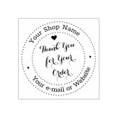 Gepersonaliseerde dank u voor uw zakelijke bestell rubberstempel (Afrduk)