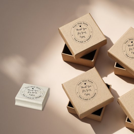 Gepersonaliseerde dank u voor uw zakelijke bestell rubberstempel