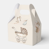 Gepersonaliseerde Dank u Waterverf Boho Baby showe Bedankdoosjes (Achterkant)