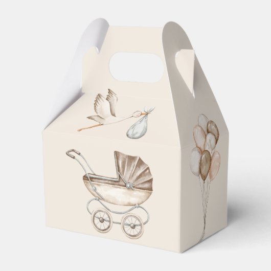 Gepersonaliseerde Dank u Waterverf Boho Baby showe Bedankdoosjes (Achterkant)