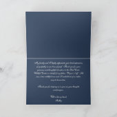 Gepersonaliseerde dank voor uw sympathie bedankkaart (Binnen)