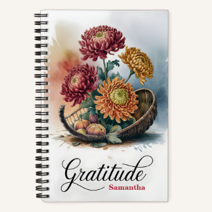 Gepersonaliseerde dankbaarheid Christelijke vrouwe Notitieboek
