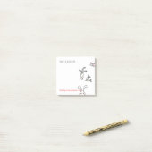 Gepersonaliseerde dankbaarheid Notelets - Leave Th Post-it® Notes (Op bureau)