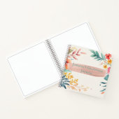 Gepersonaliseerde Dankbaarheid Tijdschrift bloemen Notitieboek (Binnen)