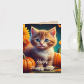 Gepersonaliseerde dankbaarheid voor Thanksgiving | Bedankkaart (Voorkant)
