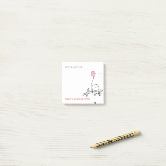 Gepersonaliseerde Dankbaarheidsnotities - Deel Bed Post-it® Notes (Op bureau)