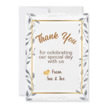 Gepersonaliseerde dankjewel Kaartgroeten