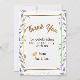 Gepersonaliseerde dankjewel Kaartgroeten Feestdagenkaart