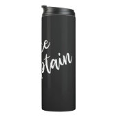 Gepersonaliseerde Dans Kapitein Choreograaf Zwart Thermosbeker (Geroteerd rechts)