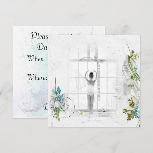 Gepersonaliseerde dans Overweging Uitnodigingen (Voorkant / Achterkant)