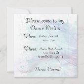 Gepersonaliseerde dans Overweging Uitnodigingen (Achterkant)