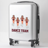 Gepersonaliseerde Dans Team Chocolate Cosmos #2 St Sticker (Koffer)