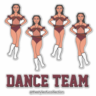 Gepersonaliseerde Dans Team Chocolate Cosmos #2 St Sticker