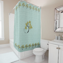 Gepersonaliseerde dansboom Olijfgroen Douchegordijn