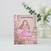 Gepersonaliseerde danser Birthday Kaart ballerina (Staand voorkant)