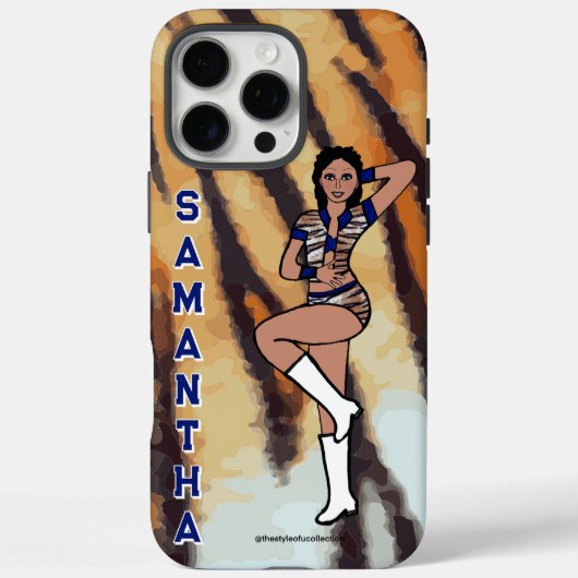Gepersonaliseerde danser Blue Tiger #1 Case-Mate iPhone Case (Achterkant)