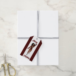 Gepersonaliseerde danser cadeau Label Merlot A Cadeaulabel