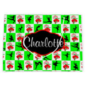 GEPERSONALISEERDE DANSER CANDY CANE VAKANTIE CADEA LARGE CADEAUTASJE (Voorkant)