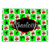 GEPERSONALISEERDE DANSER CANDY CANE VAKANTIE CADEA LARGE CADEAUTASJE (Achterkant)