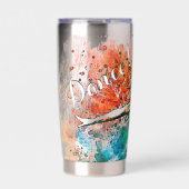 Gepersonaliseerde danser geïsoleerde drinkbeker (Voorkant)