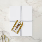 Gepersonaliseerde Danser Gift Label Gold A Cadeaulabel (Met Touw)