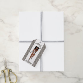 Gepersonaliseerde Danser Gift Label Silver A Cadeaulabel