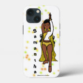 Gepersonaliseerde danser iPhone / iPad case Gold C (Achterkant)