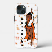 Gepersonaliseerde danser iPhone / iPad case Sinaas (Achterkant)