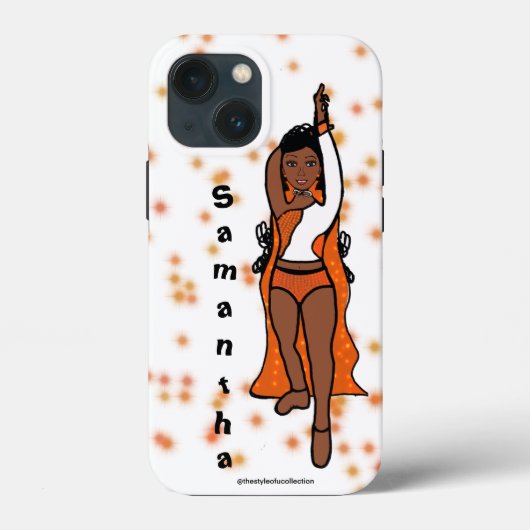 Gepersonaliseerde danser iPhone / iPad case Sinaas (Achterkant)