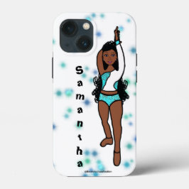 Gepersonaliseerde danser iPhone / iPad hoesje Aqua