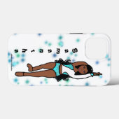 Gepersonaliseerde danser iPhone / iPad hoesje Aqua (Achterkant (horizontaal))