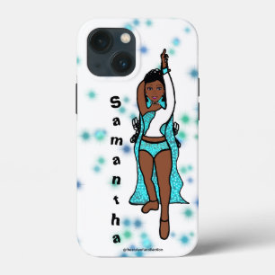 Gepersonaliseerde danser iPhone / iPad hoesje Aqua