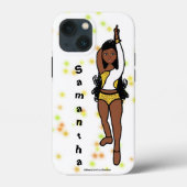 Gepersonaliseerde danser iPhone / iPad hoesje Gold (Achterkant)