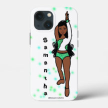 Gepersonaliseerde danser iPhone / iPad hoesje Groe