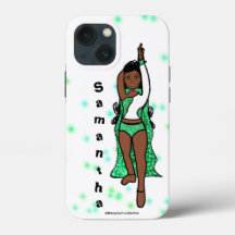 Gepersonaliseerde danser iPhone / iPad hoesje Groe