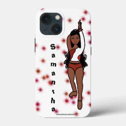 Gepersonaliseerde danser iPhone / iPad hoesje Red  (Achterkant)
