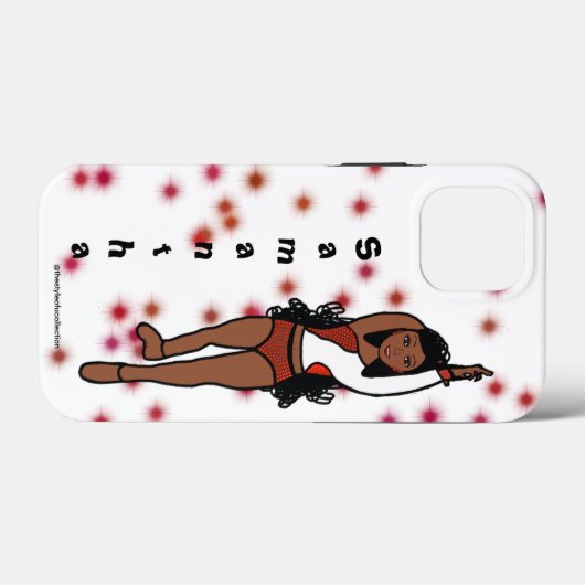 Gepersonaliseerde danser iPhone / iPad hoesje Red  (Achterkant (horizontaal))
